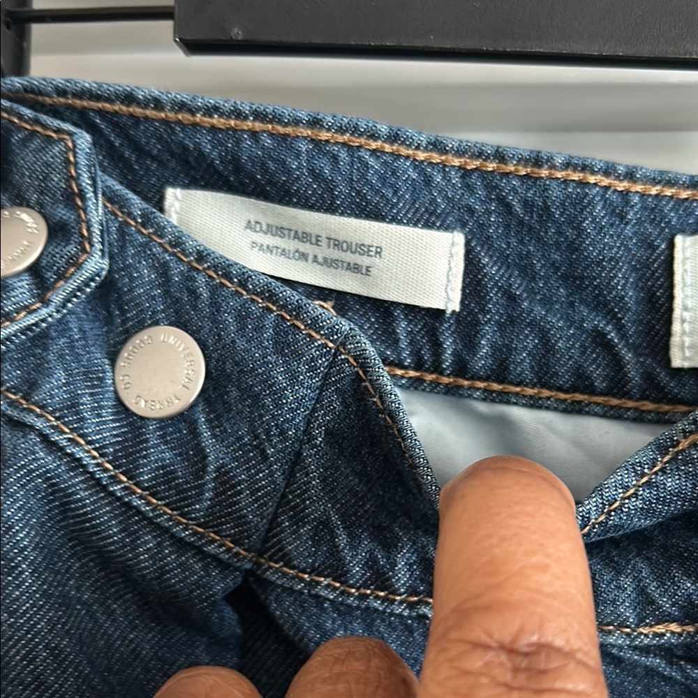 Universal Thread Dark Blue Adjustable Trouser Den… - image 3